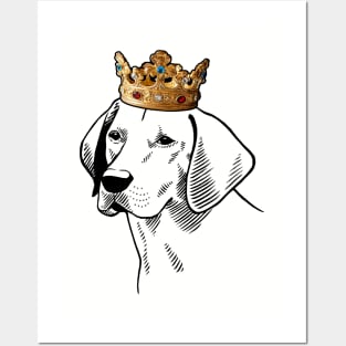 Harrier Dog King Queen Wearing Crown Posters and Art